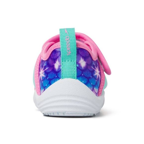 Speedo Toddler (9-10) Printed Shore Explore Mermaid Scale Aqua Sock Water Shoe - Picture 4 of 13